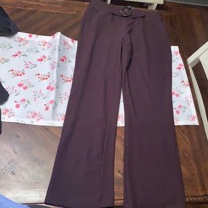 Brown petite dress pants